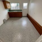 brown epoxy flooring