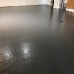 closeup of garage floor