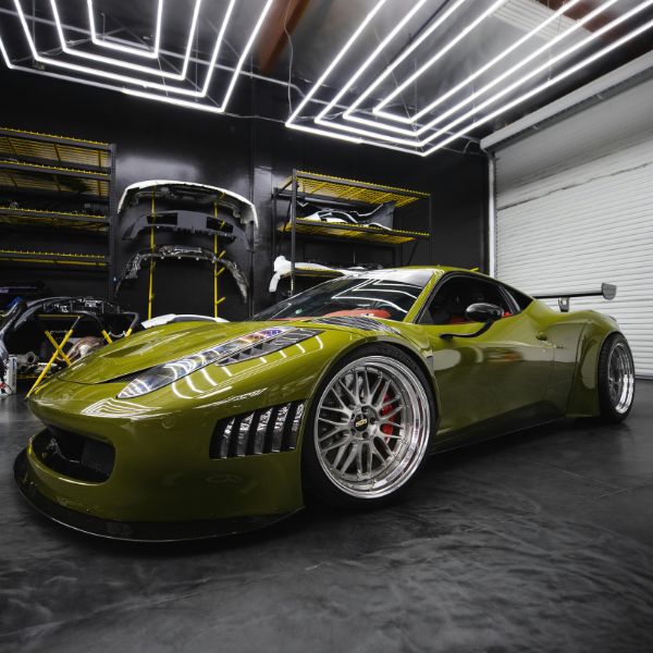 car in garage